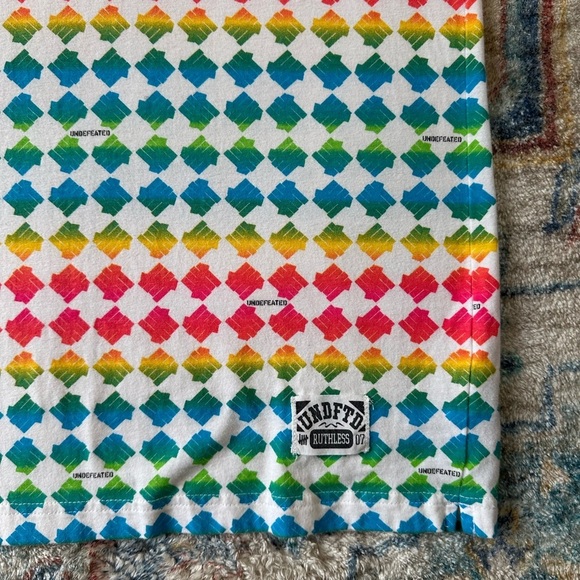 Undefeated All Over Print Polo Shirt Large - Picture 4 of 4